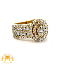 Load image into Gallery viewer, 4 piece deal: 36mm 18k Gold Presidential Rolex Diamond Watch (XL Bezel measures 40mm) + 3.40ct diamonds 14k Gold Men`s Ring + 14k Gold and Diamond Earrings + Gift from MTJ