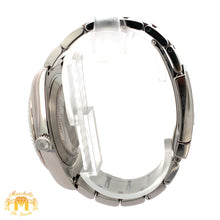 Load image into Gallery viewer, 41mm Rolex Watch with Stainless Steel Bracelet (fluted bezel, grey dial with Roman numerals)