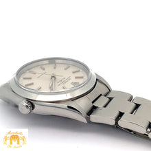 Load image into Gallery viewer, Full factory 34mm Rolex Air-King Watch with Stainless Steel Oyster Bracelet (smooth bezel, silver dial)