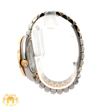 Load image into Gallery viewer, 36mm Rolex Datejust Watch with Two-Tone Jubilee Bracelet (extra large custom diamond bezel)