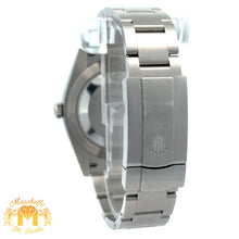 Load image into Gallery viewer, 41mm Rolex Watch with Stainless Steel Oyster Bracelet (Rolex papers, smooth bezel, green dial) (Model number: 124300)