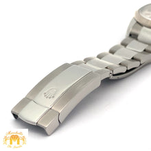 Load image into Gallery viewer, Full factory 34mm Rolex Air-King Watch with Stainless Steel Oyster Bracelet (engraved model, silver dial with pink hour markers)