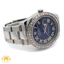 Load image into Gallery viewer, 41mm Rolex Diamond Watch with Stainless Steel Oyster Bracelet (diamond bezel and dial)