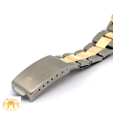 Load image into Gallery viewer, 34mm Rolex Watch with Two-Tone Oyster Bracelet (Mother of pearl (MOP) dial with diamonds)