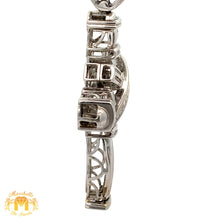 Load image into Gallery viewer, 14k White Gold and Diamond Cross Pendant with Round Diamonds