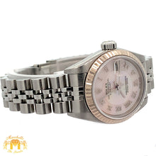 Load image into Gallery viewer, 26mm Rolex Datejust Watch with Stainless Steel Jubilee Bracelet (factory mother of pearl (MOP) dial with Roman numerals)