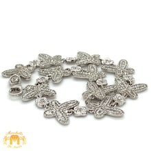 Load image into Gallery viewer, Butterfly Ladies`Gold and Diamond Bracelet with Baguette and Round Diamonds(choose gold color)