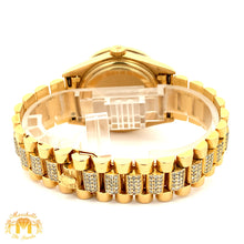 Load image into Gallery viewer, 36mm 18k Yellow Gold Rolex Day-Date Diamond Watch (quick-set)