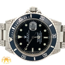 Load image into Gallery viewer, 40mm Rolex Submariner Watch with Stainless Steel Oyster Diamond Bracelet