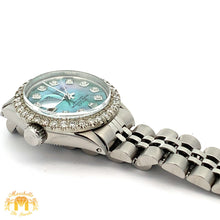 Load image into Gallery viewer, 26mm Ladies` Rolex Datejust Watch with Stainless Steel Jubilee Bracelet (Mother of pearl (MOP) dial with diamonds)