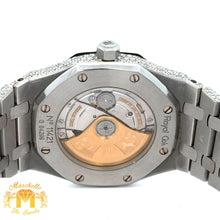 Load image into Gallery viewer, 4 piece deal: 39mm Iced out Audemars Piguet AP Watch + 14k White Gold Solid and Diamond  Bracelet + Complimentary Earrings + Gift from MTJ