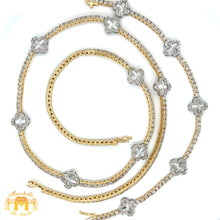 Load image into Gallery viewer, Tennis Chain and Bracelet Set, Round Diamonds