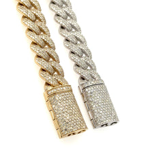 Load image into Gallery viewer, 7.51ct diamonds Gold Cuban Bracelet (choose your color) (BLACK FRIDAY SPECIAL)