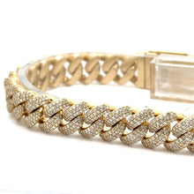Load image into Gallery viewer, 7.51ct diamonds Gold Cuban Bracelet (choose your color) (BLACK FRIDAY SPECIAL)