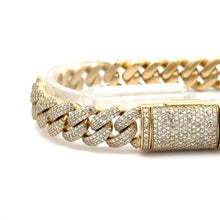 Load image into Gallery viewer, 7.51ct diamonds Gold Cuban Bracelet (choose your color) (BLACK FRIDAY SPECIAL)