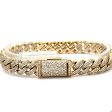 Load image into Gallery viewer, 7.51ct diamonds Gold Cuban Bracelet (choose your color) (BLACK FRIDAY SPECIAL)