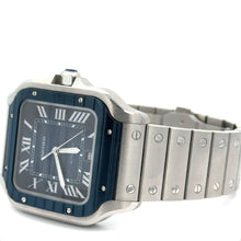 Load image into Gallery viewer, Reference #WSSA0048 Full factory 40mm Cartier Stainless Steel Watch with card + White gold and diamond Cross and Clover Bracelet