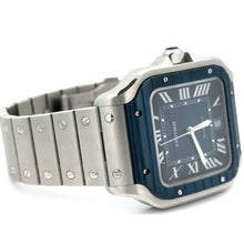 Load image into Gallery viewer, Reference #WSSA0048 Full factory 40mm Cartier Stainless Steel Watch with card + White gold and diamond Cross and Clover Bracelet