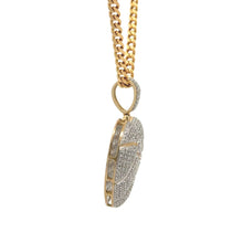 Load image into Gallery viewer, Yellow Gold and Diamond Heart Pendant and Yellow Gold Cuban Chain (VALENTINE`S DAY SPECIAL)