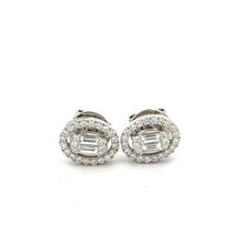 Load image into Gallery viewer, 18k white gold and diamond Ring and Earrings