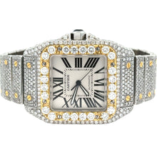 Load image into Gallery viewer, Santos 100 XL Cartier Two-tone gold Watch Iced out
