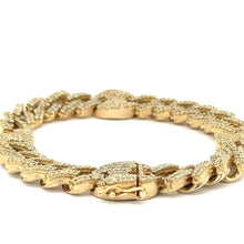 Load image into Gallery viewer, Yellow Gold and Diamond Cuban Bracelet