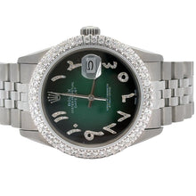 Load image into Gallery viewer, 36mm Rolex Watch with Stainless Steel Jubilee Band + 14k white gold and diamond Bracelet (Father`s Day Special)