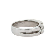 Load image into Gallery viewer, 14k white gold and diamond Men`s Band