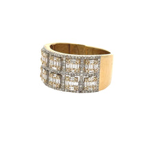 Load image into Gallery viewer, 14k yellow gold and diamond Cross Pendant + Ring + Yellow Gold and Diamond Earrings + 14k Yellow Gold chain (Father`s Day Special)