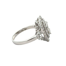 Load image into Gallery viewer, 18k White Gold and Diamond Heart Ring + 14k White Gold and Diamond Heart Earrings