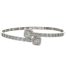 Load image into Gallery viewer, 31mm Rolex Watch with Stainless Steel Oyster Band + White Gold and Diamond Twin Square Bangle + 14k White Gold and Diamond Halo Ring
