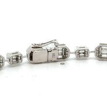 Load image into Gallery viewer, VVS/VS High Clarity Baguette Diamond Bracelet in 18K White Gold – Approx. 4.44ct