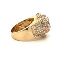 Load image into Gallery viewer, 4 piece deal: 14k tri-color Cuban Bracelet+ Cake Ring + Earrings + Gift (BLACK FRIDAY SPECIAL)