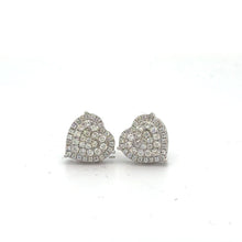 Load image into Gallery viewer, 14k white gold and diamond Fancy Bracelet and Heart Earrings (VALENTINE`S DAY SPECIAL)