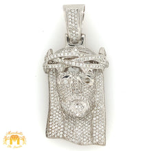 Load image into Gallery viewer, 14k Gold Solid Jesus Diamond Pendant (choose your color)