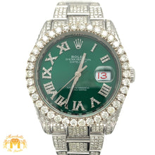 Load image into Gallery viewer, 36mm Rolex Datejust Diamond Watch with Stainless Steel Oyster Band (quick set, iced out)
