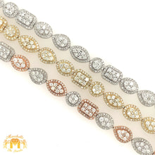Load image into Gallery viewer, 4.74ct Diamond 14k Gold 7.6mm Fancy Ladies' Link Bracelet