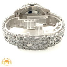 Load image into Gallery viewer, 41mm Rolex Datejust Diamond Watch with Stainless Steel Oyster Band (fully iced out, jumbo baguette diamonds))