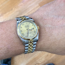 Load image into Gallery viewer, 36mm Rolex Datejust Watch with Two-tone Jubilee Bracelet (hidden clasp)