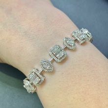 Load image into Gallery viewer, 14k White Gold Ladies' Diamond Bracelet
