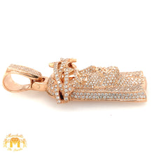 Load image into Gallery viewer, 14k Gold Solid Jesus Diamond Pendant (choose your color)