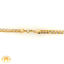 Load image into Gallery viewer, 6mm 14k Two-tone Gold Solid Prism-cut Franco Chain