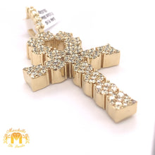 Load image into Gallery viewer, 7ct Diamond and 14k Gold XXL Ankh Pendant