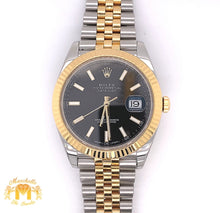 Load image into Gallery viewer, 41mm Rolex Datejust 2 Watch with Two-tone Jubilee Bracelet (fluted bezel, black dial)