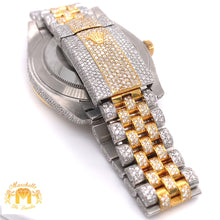 Load image into Gallery viewer, Iced Out Diamond Rolex Datejust Diamond 2 Watch with Two-tone Jubilee Bracelet (41 mm, baguette bezel)