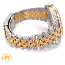Load image into Gallery viewer, Iced Out Diamond Rolex Datejust Diamond 2 Watch with Two-tone Jubilee Bracelet (41 mm, baguette bezel)
