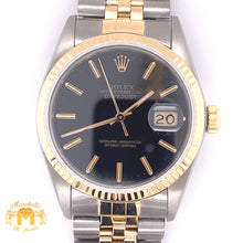 Load image into Gallery viewer, 36mm Rolex Datejust Watch with Two-tone Jubilee Bracelet (36 mm, quick set)