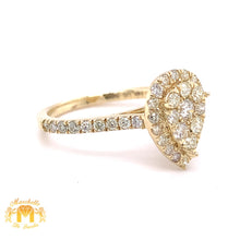 Load image into Gallery viewer, 14k Gold Ladies' Pear-shaped Diamond Ring