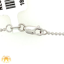 Load image into Gallery viewer, VVS/vs high clarity diamonds set in a 18k White Gold 5 Squares Ladies' Diamond Necklace (VVS baguettes)