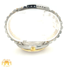 Load image into Gallery viewer, 36mm Rolex Datejust Watch with Two-tone Jubilee Diamond Bracelet (quick-set, burgundy dial)